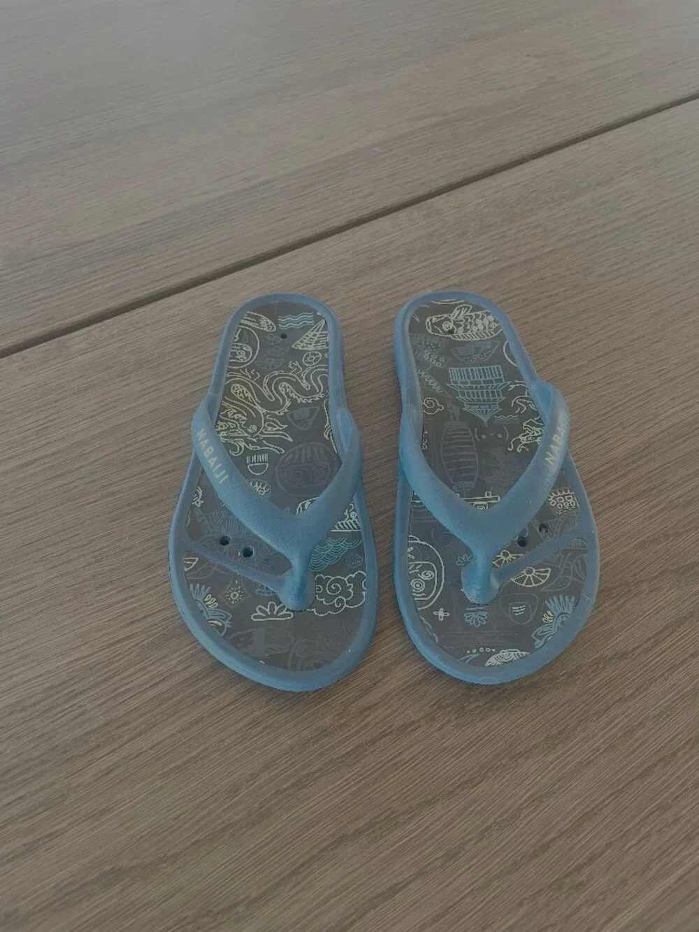 Nabaiji Kids Blue Flip Flops – US Size 13